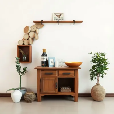 Estantería de pared de diseño artesanal Duero — Encina Roja