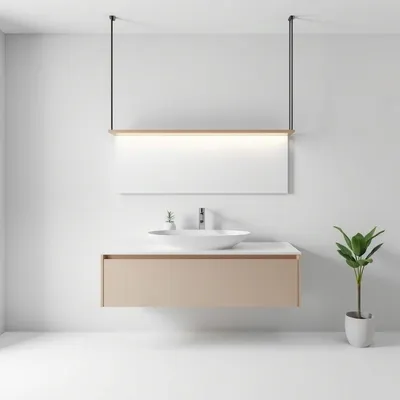 Mueble suspendido de estilo nórdico Ancares — Roblería