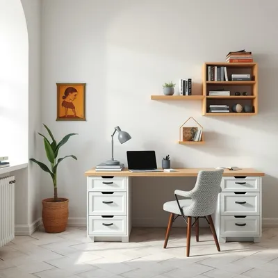 Escritorio esquinero de inspiración mediterránea Cazorla — Ribera Norte