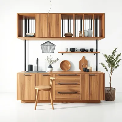 Estantería modular de diseño artesanal Moncayo — Roblería