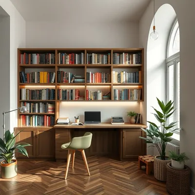 Librería alta de inspiración mediterránea Nervión — Roblería