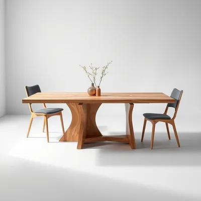 Mesa extensible en madera de haya Ebro — Taller Duero