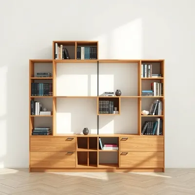 Librería modular de roble macizo Ancares — Ribera Norte