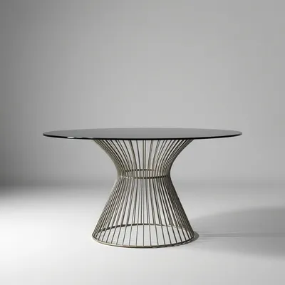 Mesa de comedor con estructura metálica Guadiana — Encina Roja