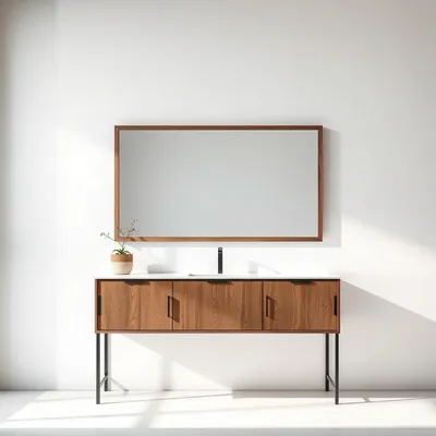 Espejo rectangular de diseño artesanal Duero — Encina Roja