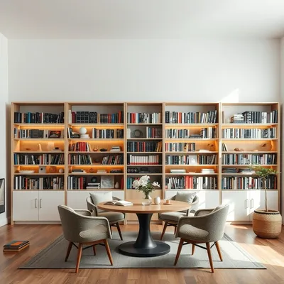 Librería baja de inspiración mediterránea Turia — Sierra Alba