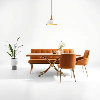 Banco de comedor de líneas rectas Genil — Nogalt