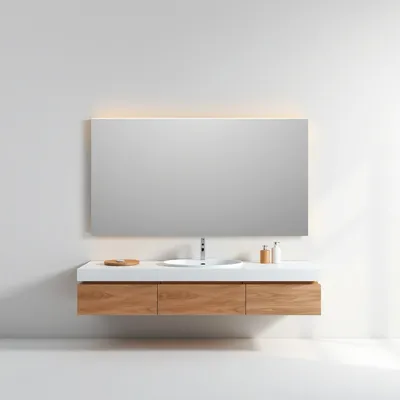 Espejo rectangular en chapa natural Turia — Almadén