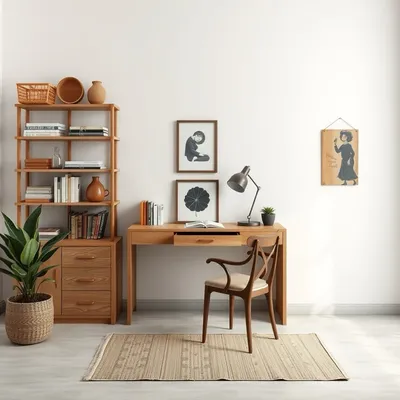 Escritorio esquinero de inspiración mediterránea Cazorla — Almadén
