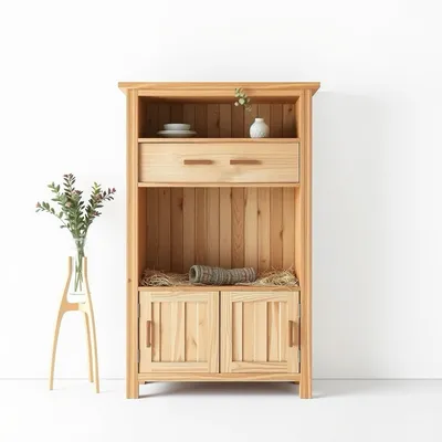 Vitrina en madera de haya Segura — Sierra Alba