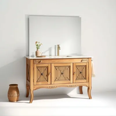 Mueble de lavabo de inspiración mediterránea Cazorla — Nogalt