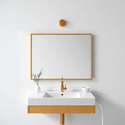 Espejo rectangular con acabado mate Genil — Roblería