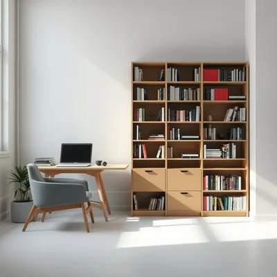 Librería alta con acabado mate Nervión — Casa Verdi