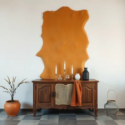 Estantería de pared de nogal Guadiana — Casa Verdi