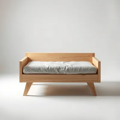 Mesita con cajón en madera de haya Bidasoa — Roblería