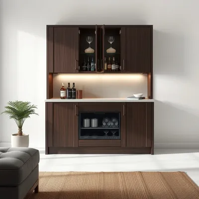 Mueble bar de líneas rectas Duero — Ribera Norte