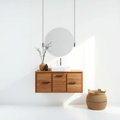 Mueble suspendido en madera de haya Urbión — Roblería