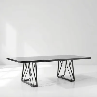 Mesa extensible con estructura metálica Turia — Roblería