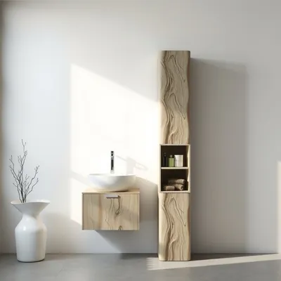 Columna de baño de diseño artesanal Nervión — Ribera Norte