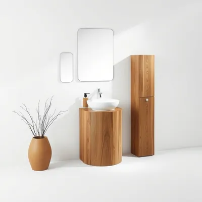 Columna de baño de roble macizo Guadiana — Casa Verdi