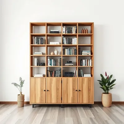 Librería modular en madera de haya Miño — Sierra Alba