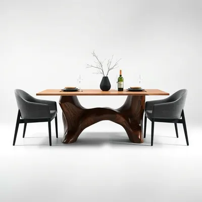 Mesa de comedor de diseño artesanal Nervión — Taller Duero
