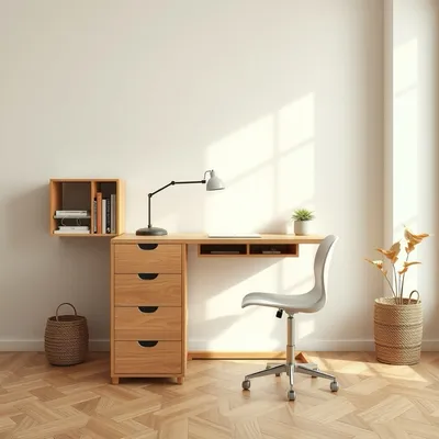 Escritorio elevable en madera de haya Bidasoa — Almadén