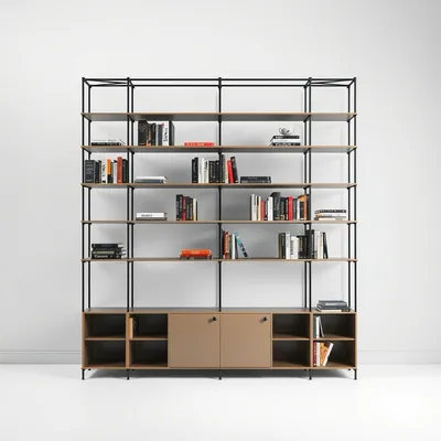 Librería modular con estructura metálica Gredos — Almadén