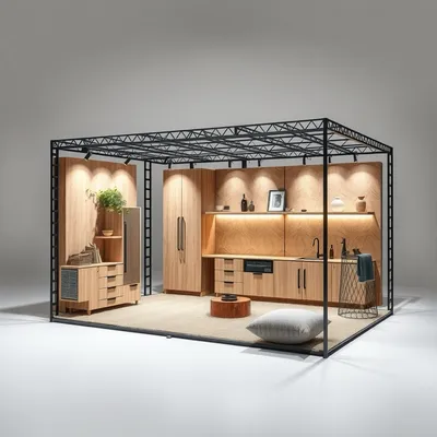 Estantería modular con estructura metálica Segura — Almadén