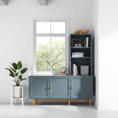 Vitrina de estilo nórdico Bidasoa — Nogalt