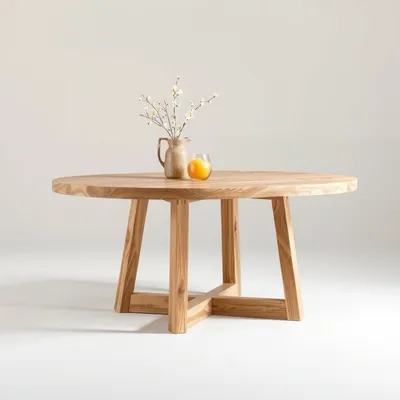 Mesa de comedor en madera de haya Ancares — Ribera Norte