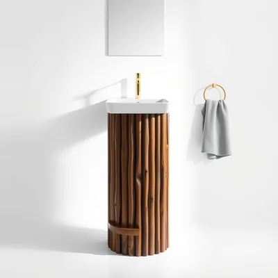 Columna de baño de diseño artesanal Tajo — Roblería