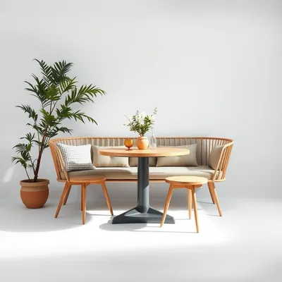 Banco de comedor de estilo nórdico Genil — Roblería