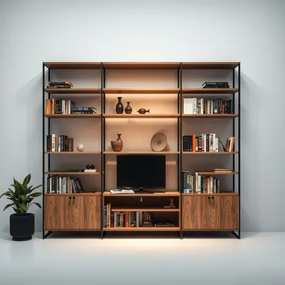 Librería modular de estilo nórdico Tajo — Nogalt