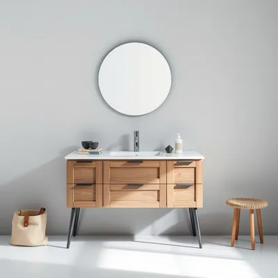 Mueble de lavabo de estilo nórdico Aitana — Almadén