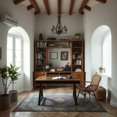 Escritorio de inspiración mediterránea Moncayo — Encina Roja