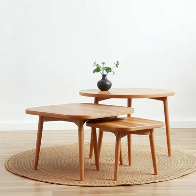 Mesa nido en chapa natural Nervión — Nogalt