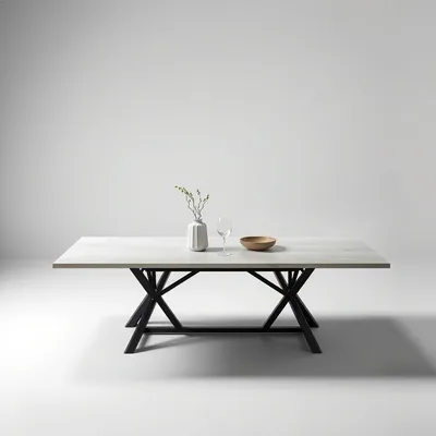 Mesa extensible con estructura metálica Segura — Casa Verdi