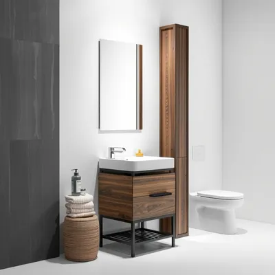 Columna de baño con estructura metálica Aitana — Almadén
