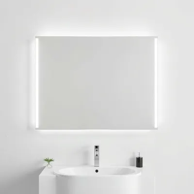Espejo rectangular de líneas rectas Cazorla — Encina Roja