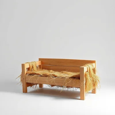 Mesita con cajón en madera de haya Nervión — Casa Verdi