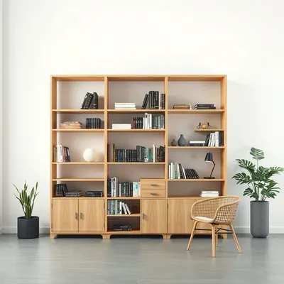 Librería modular en chapa natural Segura — Encina Roja