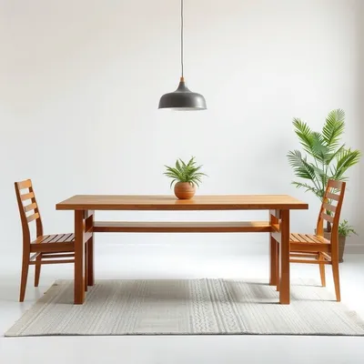 Banco de comedor de roble macizo Guadiana — Sierra Alba