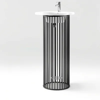 Columna de baño con estructura metálica Turia — Casa Verdi