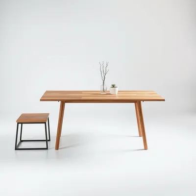 Mesa extensible de roble macizo Segura — Encina Roja