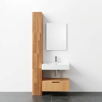 Columna de baño de roble macizo Guadiana — Almadén