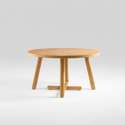 Mesa redonda en madera de haya Nervión — Nogalt