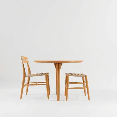 Silla de comedor de roble macizo Guadiana — Ribera Norte