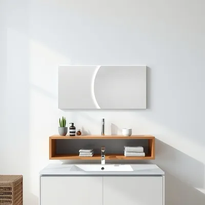 Espejo rectangular de líneas rectas Ancares — Sierra Alba
