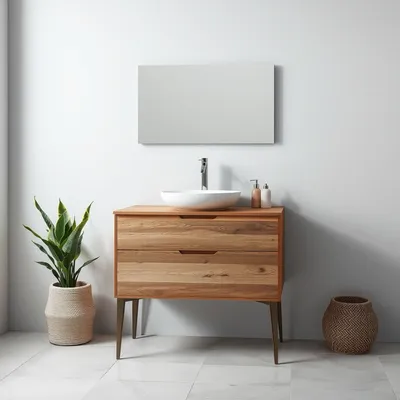 Mueble de lavabo de estilo nórdico Urbión — Roblería